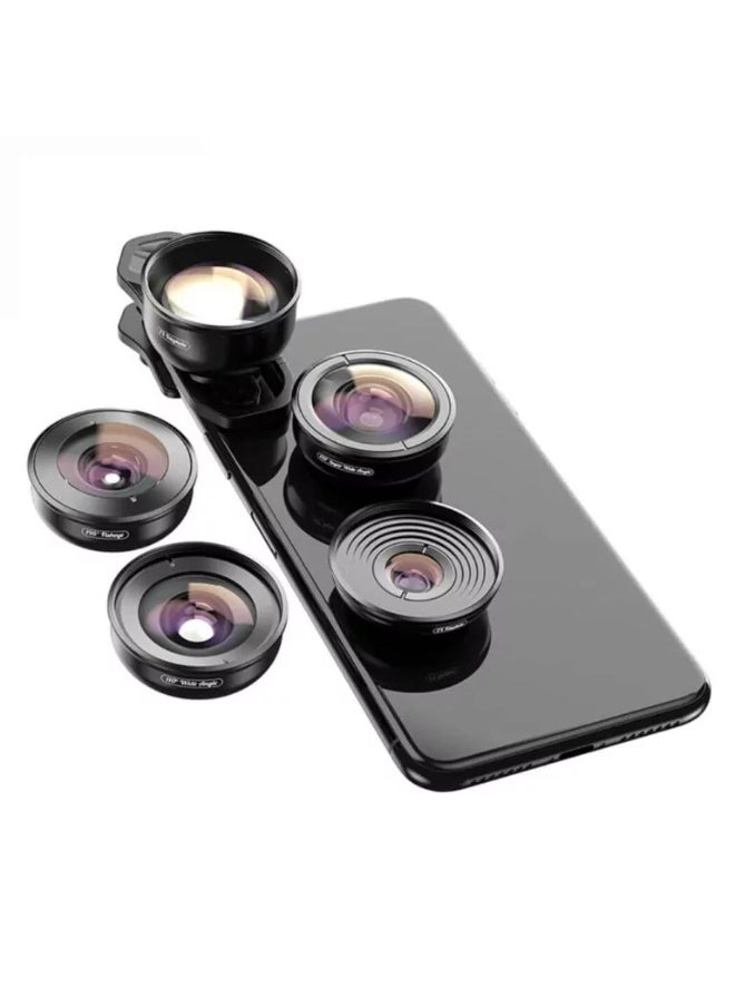 APEXEL APEXEL APL-HB5 4K HD Professional 5 in 1 Lens Kit  - Image 1