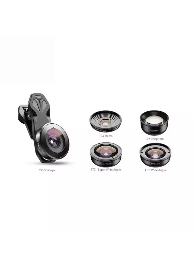 APEXEL APEXEL APL-HB5 4K HD Professional 5 in 1 Lens Kit  - Image 4