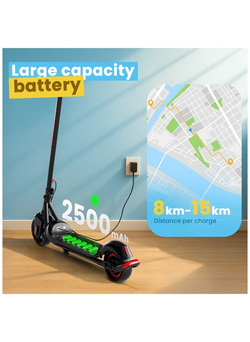 GRAFLO Electric Scooter for Kids, 150W Motor, 16KM/H Max Speed, 7-15KM Range, LED Lights, Rechargeable Battery – Ride On Toy for Boys & Girls, Ages 8-14 - Image 4