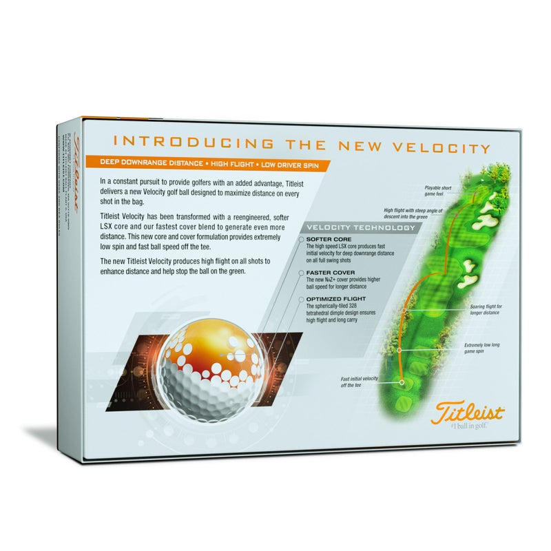 Titleist Velocity Golf Balls, White, Prior Generation (One Dozen) - Image 5