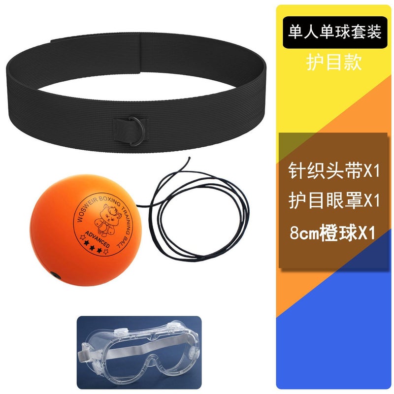 Generic Head-mounted Boxing Speedball Reflex Training Home Punching Ball Headband Orange Ball Goggles recommend with experience or enhanced training