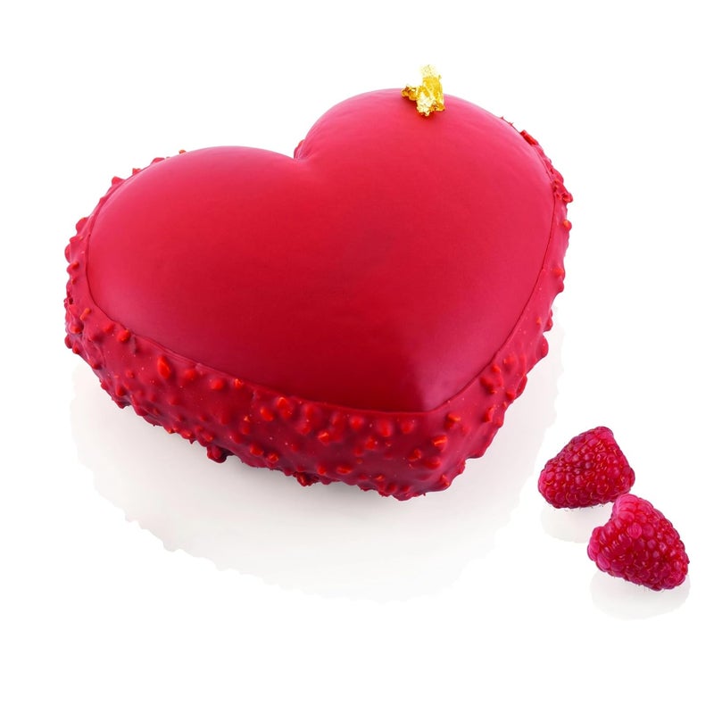 iSi 3D Heart Shape Handmade Cake Dcor Non Stick Moulds Ideal for Baking Mousse Jellies and More - Image 2