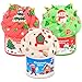 TITRITH Christmas Slime Kit with 3 Pack Butter Slime Red Green White Slime Xmas Stickers and Charms Party Favors Gift for Girls and Boys Super Soft and NonSticky DIY Surprise Slime Stocking Stuffers - Image 2