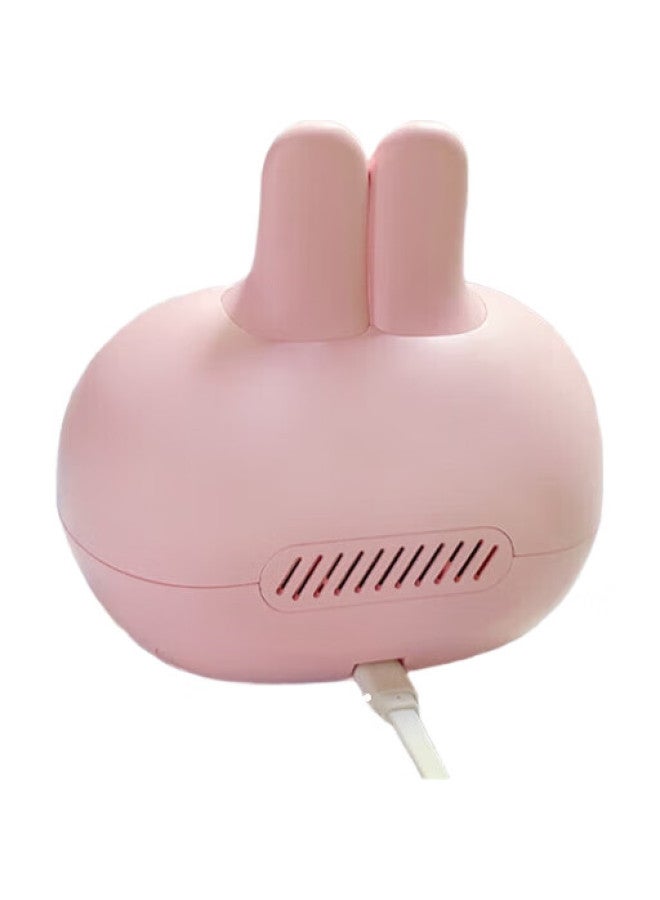 Compas Electronic Alarm Clock, Cute Cartoon Design For Children, Night Light, Adorable Rabbit Alarm Clock, Cherry Blossom Pink - Image 1