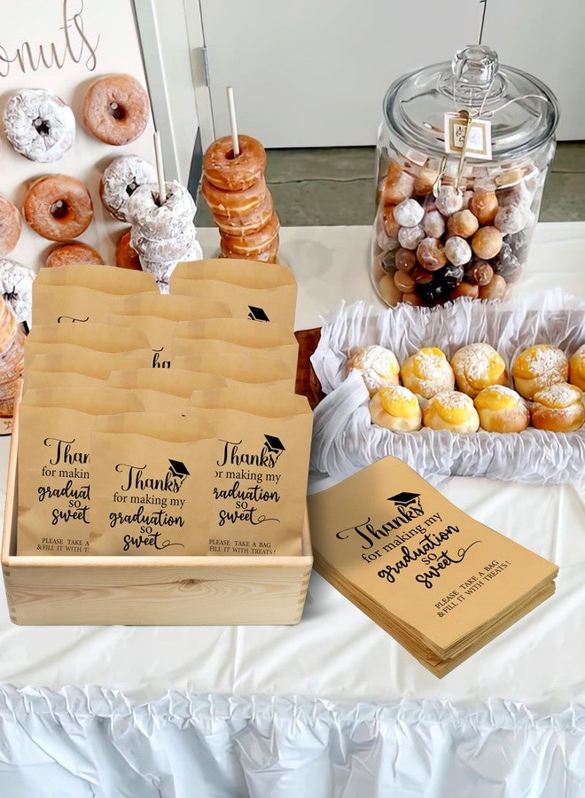 ANTING Class of 2025 Thanks for Making My Graduation So Sweet Party Favors Bags Grad Party Treat Bags for College Senior High Kindergarten School Graduation Party (50) - Image 4