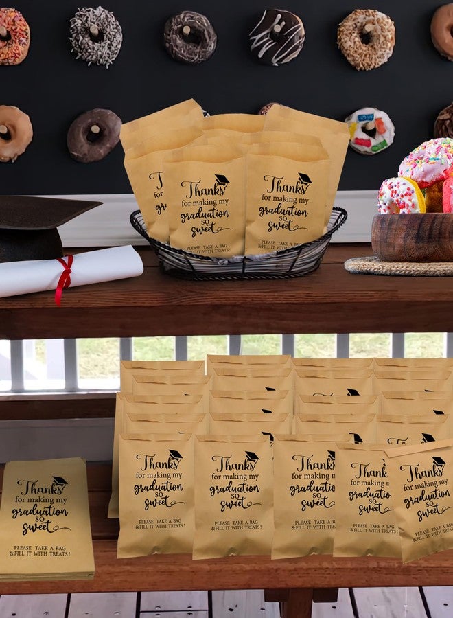 ANTING Class of 2025 Thanks for Making My Graduation So Sweet Party Favors Bags Grad Party Treat Bags for College Senior High Kindergarten School Graduation Party (50) - Image 5
