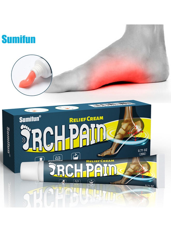 Sumifun Arch Pain Relief Cream - HeelAid Plantar Fasciitis Brush-On Heel Pain Relief - Deep To Calm Inflammation Of The Fascia 20G - Image 1