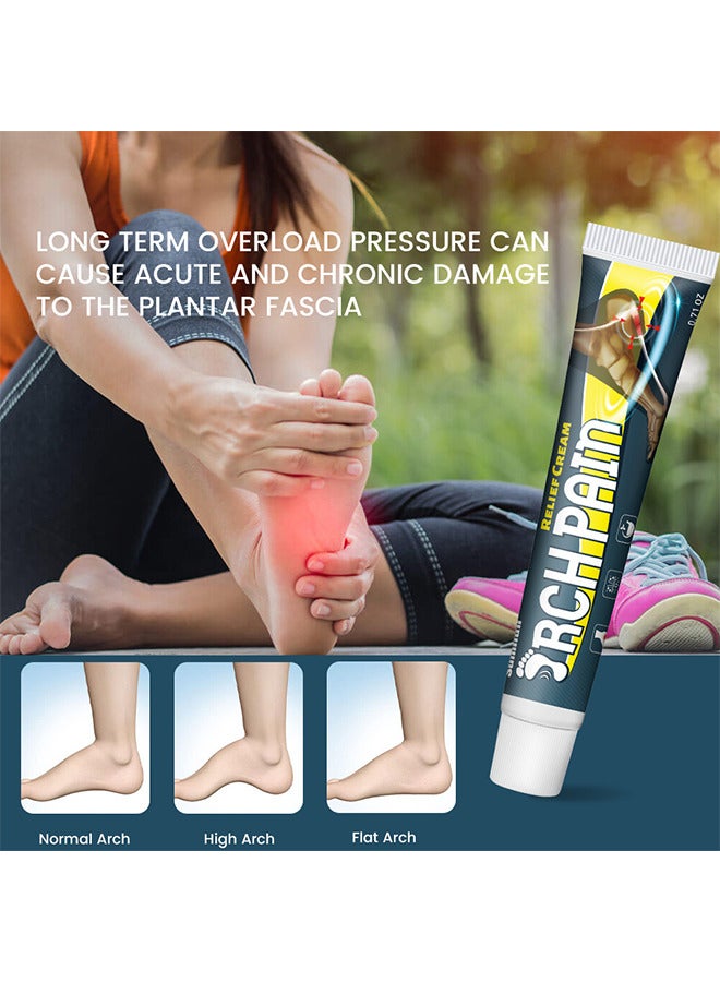 Sumifun Arch Pain Relief Cream - HeelAid Plantar Fasciitis Brush-On Heel Pain Relief - Deep To Calm Inflammation Of The Fascia 20G - Image 4