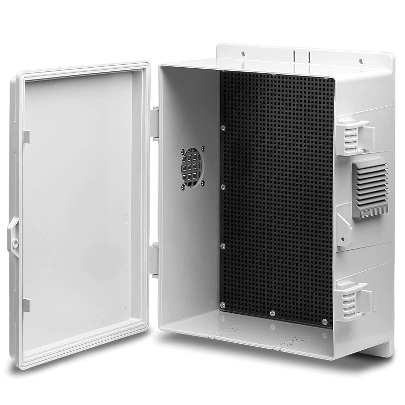 Namunanee Outdoor Electrical Junction Box, ABS Water Resistant Enclosure with Internal Mounting Panel & Hinged Cover (13" H* 9.2" L* 5.6" W) - Image 1