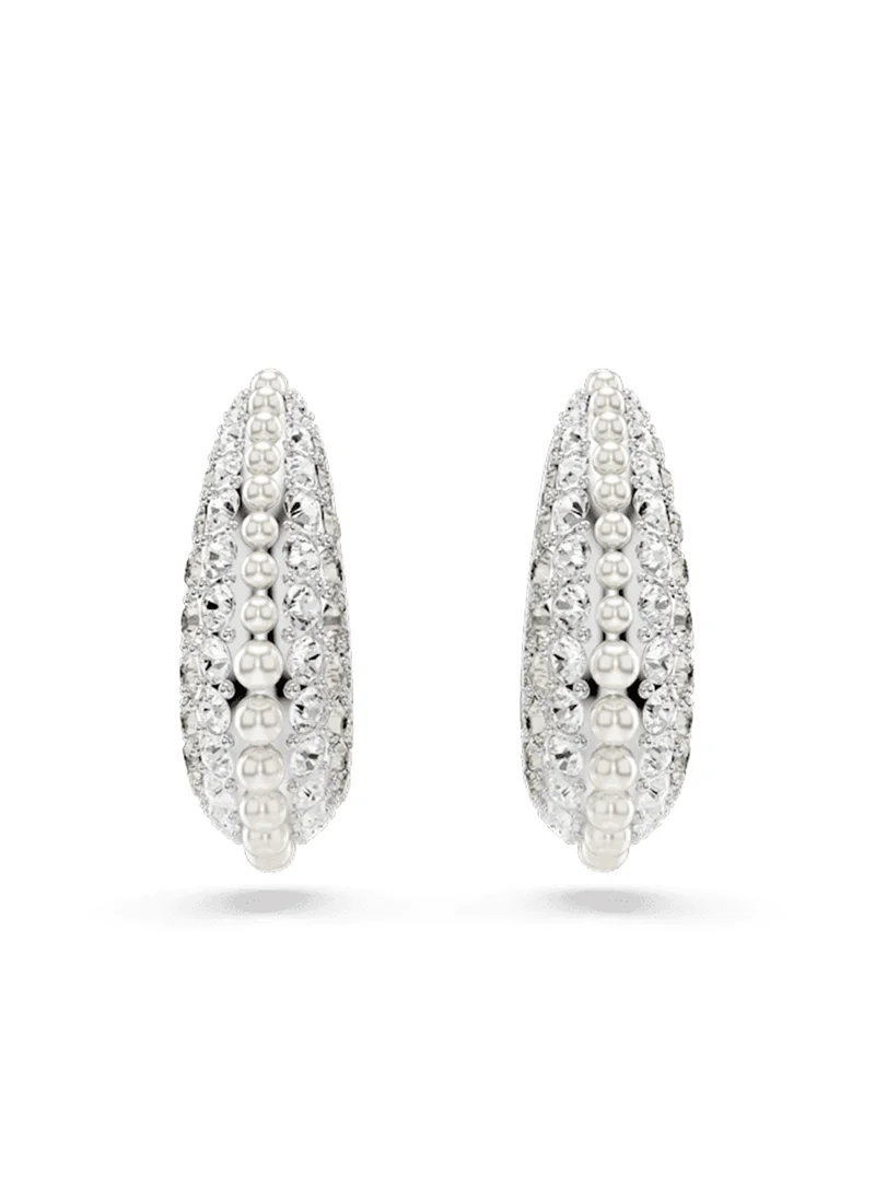 SWAROVSKI Crystal Detail Hoop Earrings