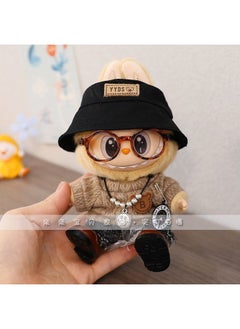 Generic Generation One And Two Rab Cloth Pendant Clothes Labubu Blind Box Keychain Vinyl Doll Sweater Suit Fisherman Hat Shoes-Specifications:Suitable For Pendant First Generation And Second Generation-Color:Black Lace Leather Shoes  - Image 4