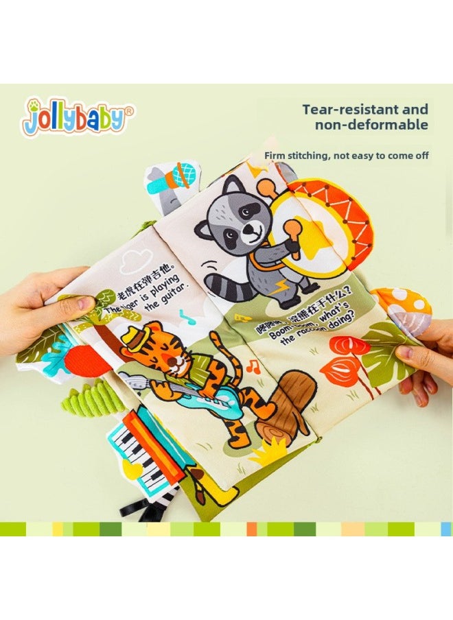 Hand Tear Book Baby Baby Cloth Book 0-3 Years Old Pendant Gift Box Tear Not To Rupture Early Education Enlightenment Organs Cloth Book-Specifications:Glacier World Cloth Book  - Image 5