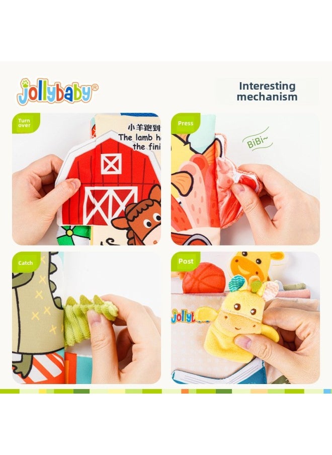 Hand Tear Book Baby Baby Cloth Book 0-3 Years Old Pendant Gift Box Tear Not To Rupture Early Education Enlightenment Organs Cloth Book-Specifications:Glacier World Cloth Book  - Image 3