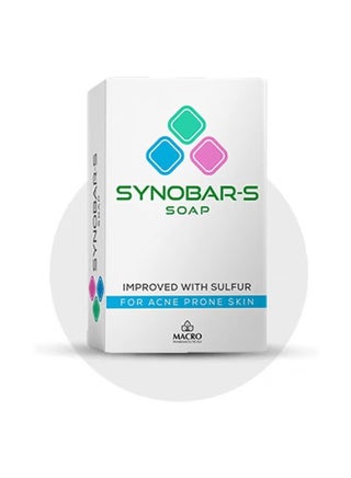 صابون سينوبار إس - للبشرة المعرضة لحب الشباب (صابون منظف محسن) - 100 جم