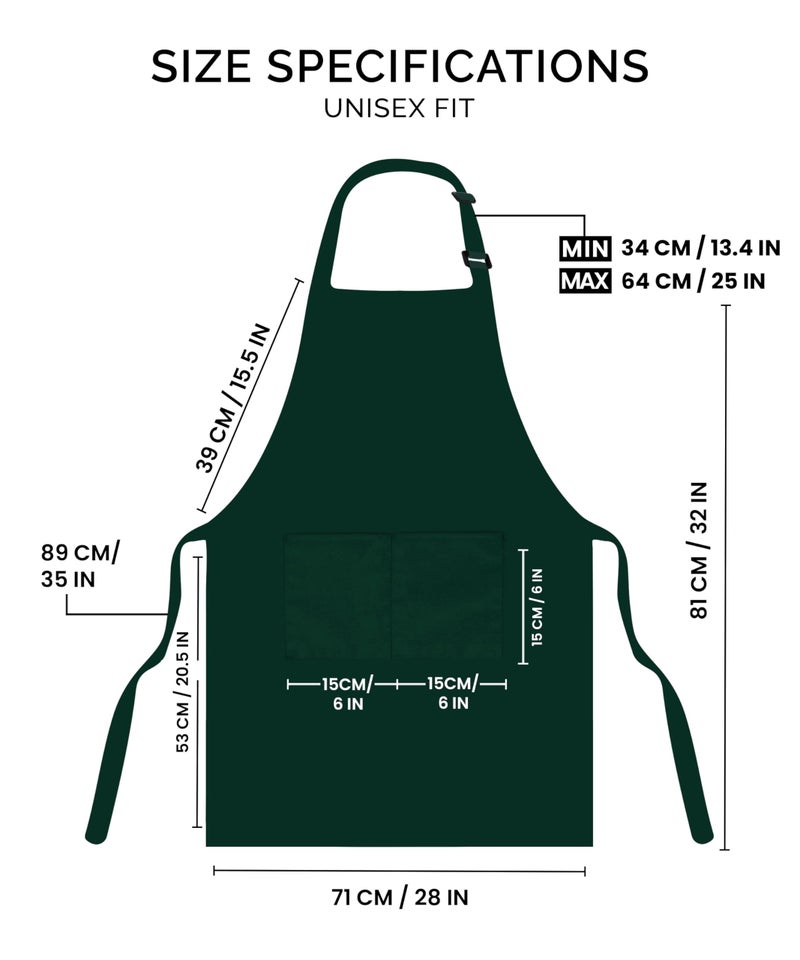 Utopia Kitchen 2 Pack Bib Apron  Adjustable with 2 Pockets  Water and Oil Resistant  Cooking Kitchen Chef Apron for Women Men - Image 2