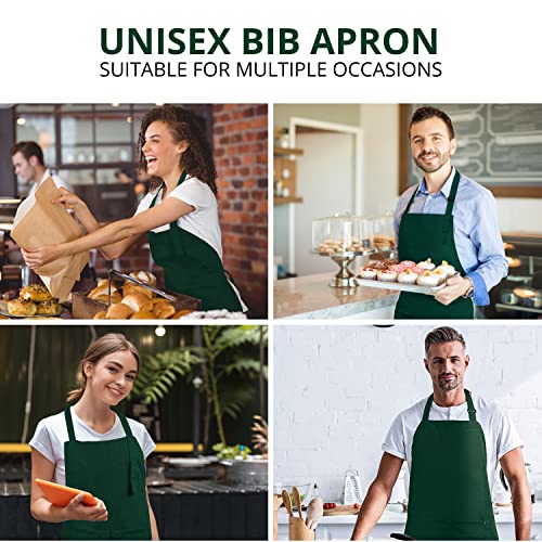 Utopia Kitchen 2 Pack Bib Apron  Adjustable with 2 Pockets  Water and Oil Resistant  Cooking Kitchen Chef Apron for Women Men - Image 5