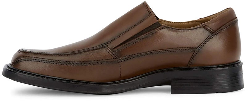 DOCKERS دوكرز بروبوزال - أحذية لوفر رسمية للرجال مصنوعة من جلد طبيعي كامل الحبة مع تقنية راحة الحركة الكاملة، بطانة جورب EVA، ونعل مطاطي متين، بني - 7.5 M US - Image 3