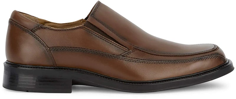 DOCKERS دوكرز بروبوزال - أحذية لوفر رسمية للرجال مصنوعة من جلد طبيعي كامل الحبة مع تقنية راحة الحركة الكاملة، بطانة جورب EVA، ونعل مطاطي متين، بني - 7.5 M US - Image 2