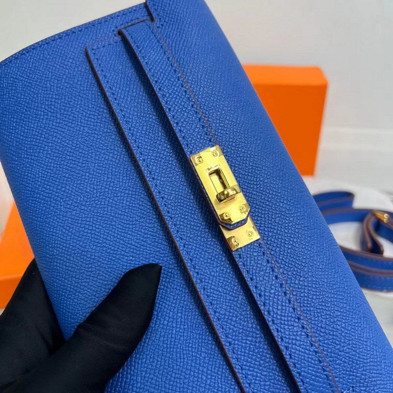 Palm Pattern Genuine Leather Single Shoulder Diagonal Armpit Bag Fashionable Multi-Functional Clutch Bag Large Capacity Mobile Phone Coin Id Bag - Image 5