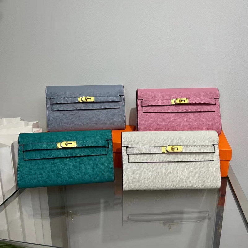 Palm Pattern Genuine Leather Single Shoulder Diagonal Armpit Bag Fashionable Multi-Functional Clutch Bag Large Capacity Mobile Phone Coin Id Bag - Image 3