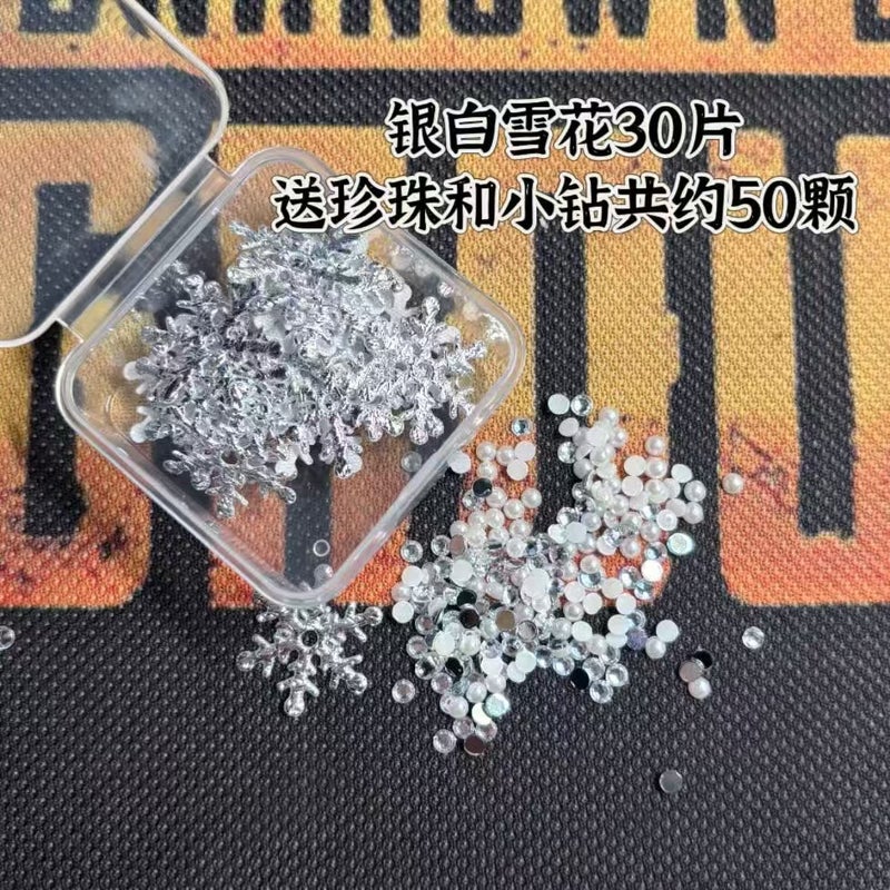 Ready Stock Children'S Christmas Stage Makeup Butterfly Flower Shell Sequin Makeup Face Jewelry Performance Makeup - Image 3