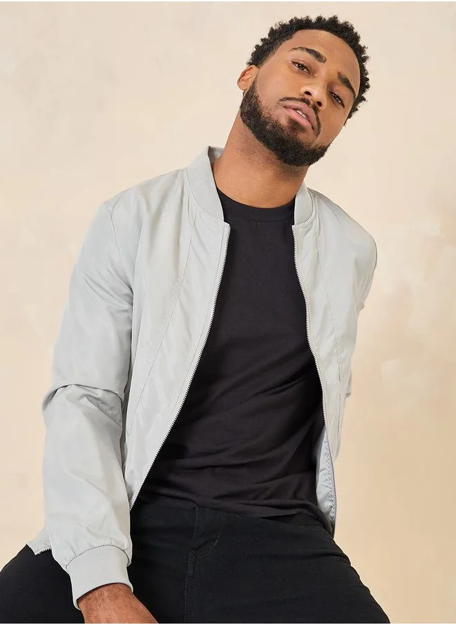 ستايلي Full Sleeve Woven Bomber Jacket