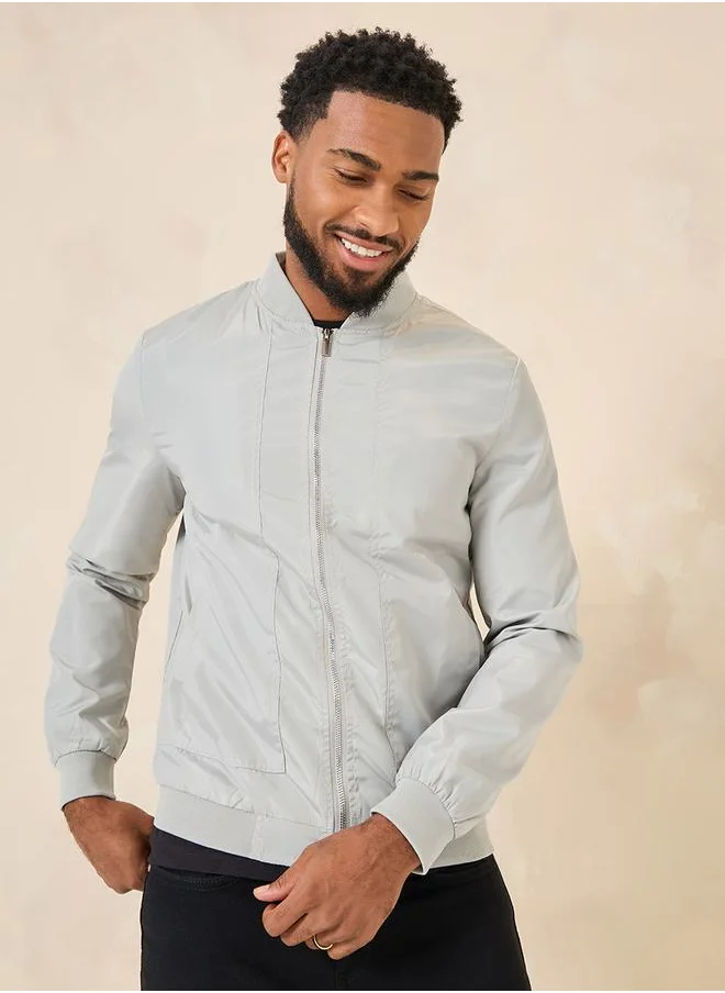 ستايلي Full Sleeve Woven Bomber Jacket