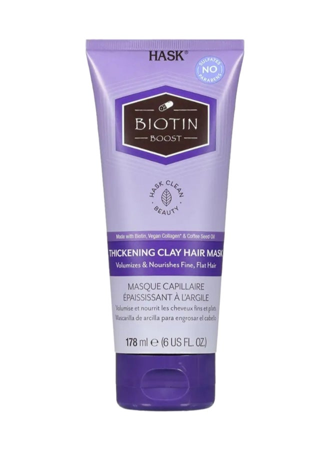 HASK Biotin Boost Thickening Clay Hair Mask 178Ml  - Image 1
