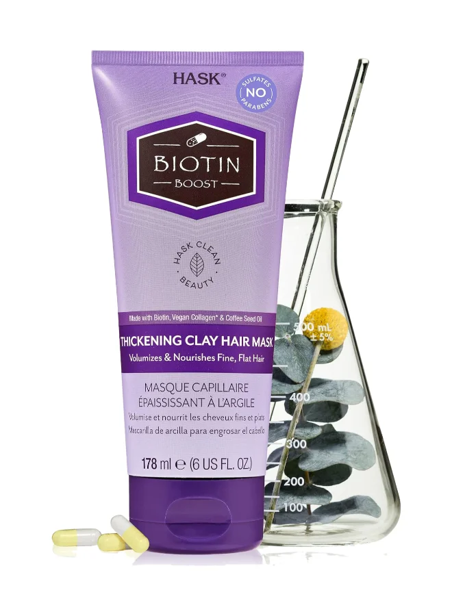 HASK Biotin Boost Thickening Clay Hair Mask 178Ml