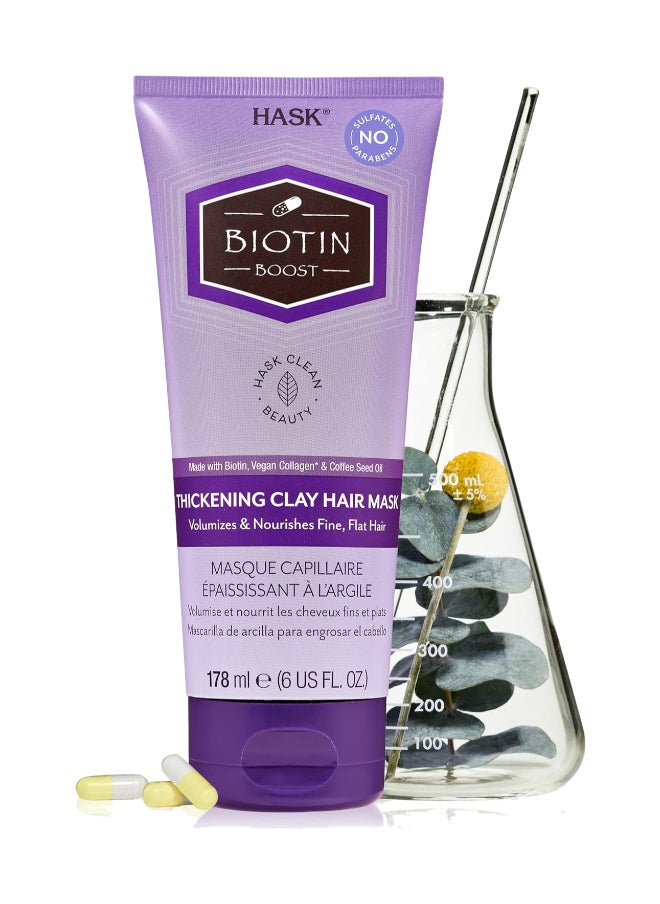 HASK Biotin Boost Thickening Clay Hair Mask 178Ml  - Image 3