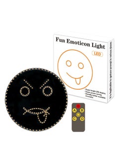 BUYCO Car LED Fun Expression Light, Smiling Face Light with Remote,Car Multifunctional Rear Window Warning and Reminder Lamp, Anti Collision Tail Light  - Image 1
