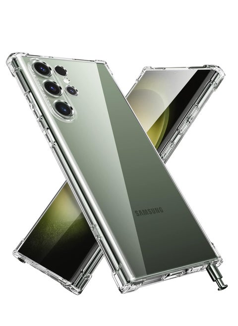 Samsung Galaxy S24 Ultra Case, Soft Slim TPU Shockproof Scratch-Proof Crystal Clear Case