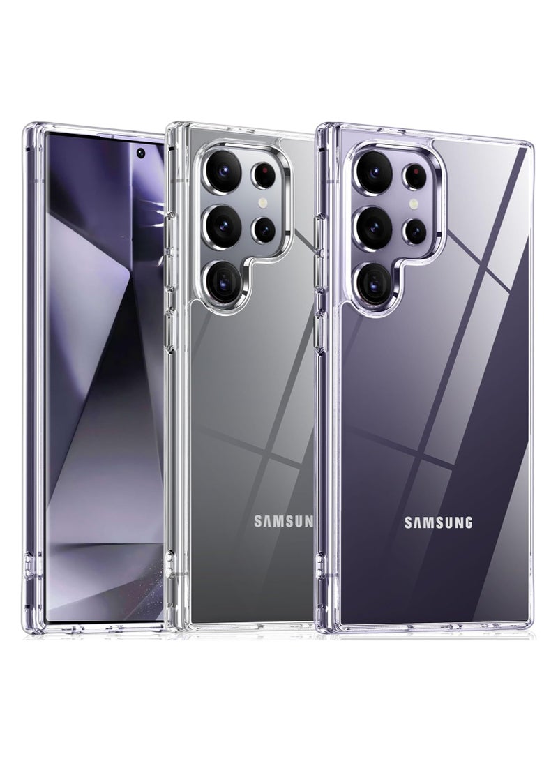 Denx Samsung Galaxy S24 Ultra Case, Soft Slim TPU Shockproof Scratch-Proof Crystal Clear Case
