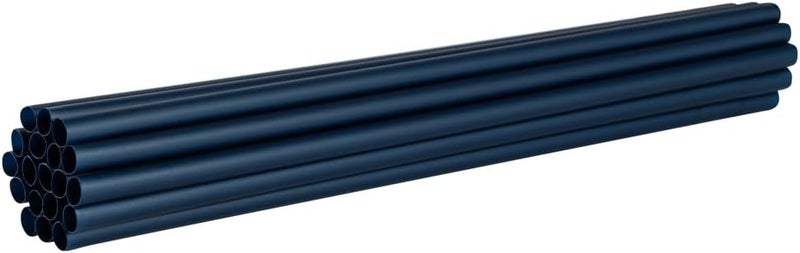 RestaurantwareBasic Nature 83 Inch Disposable Straws 100 Sustainable Straws  Sturdy Wont Alter Flavors Midnight Blue PLAPBAT Straws For Hot And Cold Drinks - Image 2