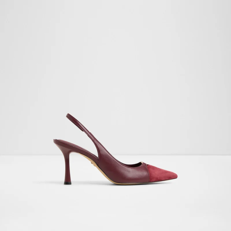 Croc-Embossed Stiletto Heel Slingback Pumps