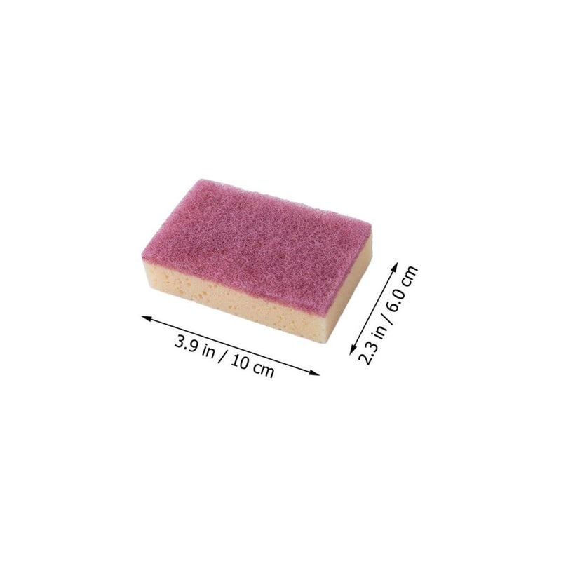 UPKOCO Double Sided Seaweed Sponge Scrubber 16 Pack Kitchen Cleaning Sponges Caramel Red And Dark Gray Absorbent Dishcloths For Washing Dishes And Kitchen Surfaces - Image 3