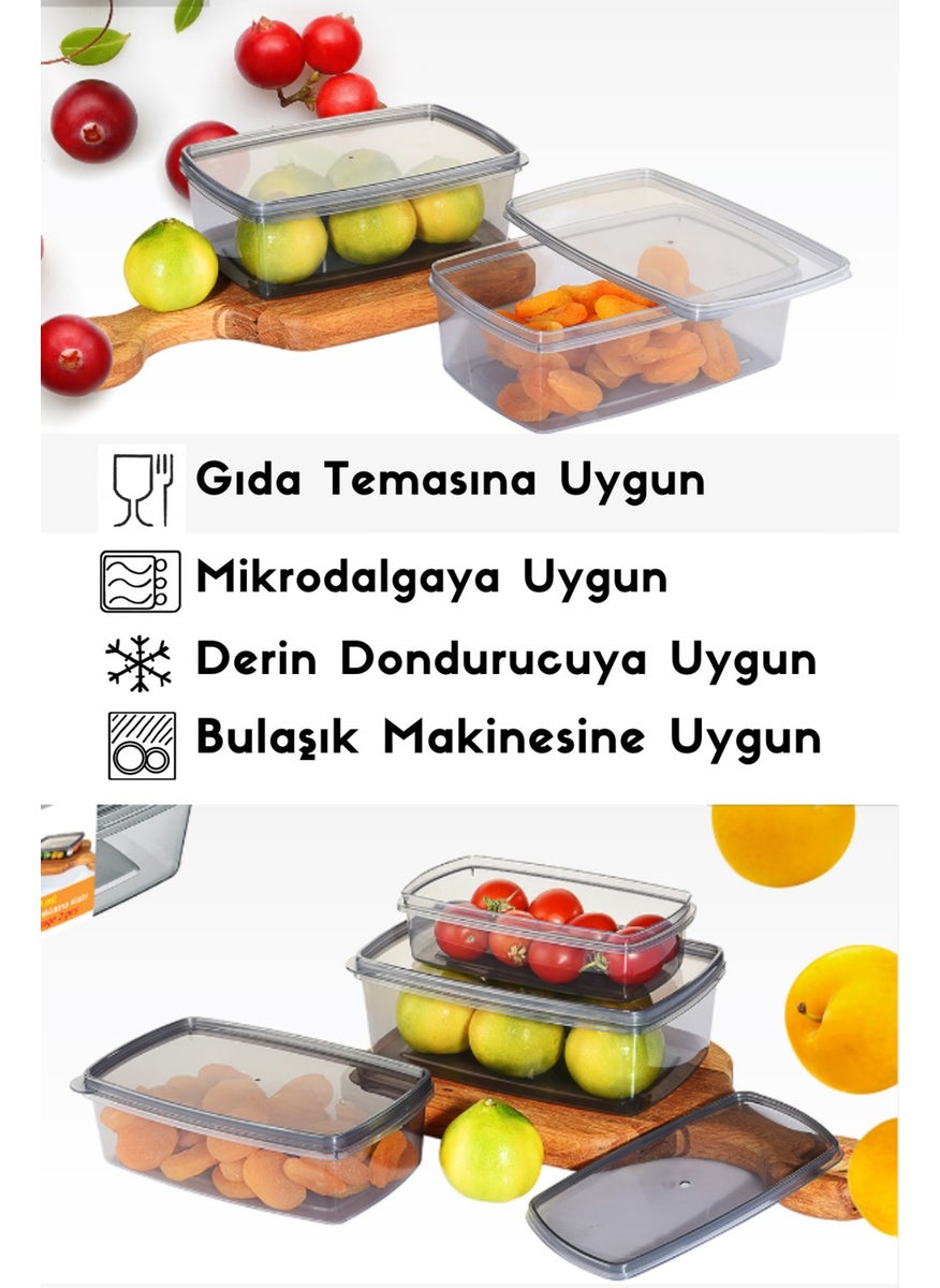 Lifeline - 3-Piece Storage Box Set 400ML 700ML 1000ML 4-Piece Microfiber Kitchen Cloth General Cleaning Cloth 40X40 cm - Image 1