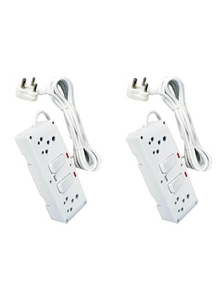 PRAKASH Leo 16 Amp Socket Extension Board with 4.5 m Cord – Independent Switches, & 2 Plugs for Versatile Appliance Support (16 amp 2 Switchs, Pack of 2) - pzsku/Z30769C20A4675695B399Z/45/1743255232/354202cc-f847-4c08-a23b-dd96e3b67827