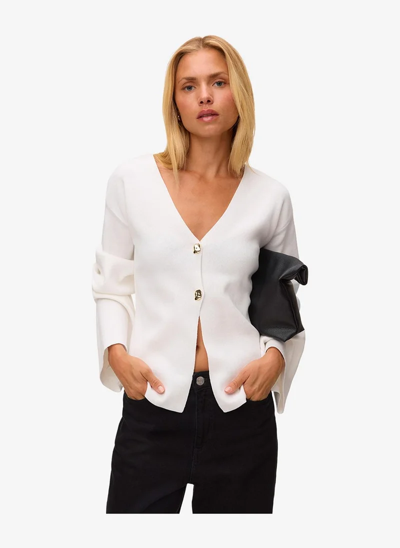 Women's VMSUSANNE Long Sleeve Button Cardigan Knit