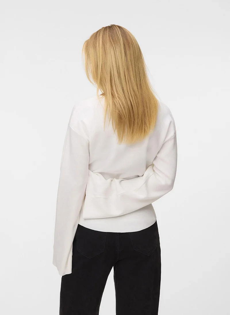 فيرو مودا Women's VMSUSANNE Long Sleeve Button Cardigan Knit