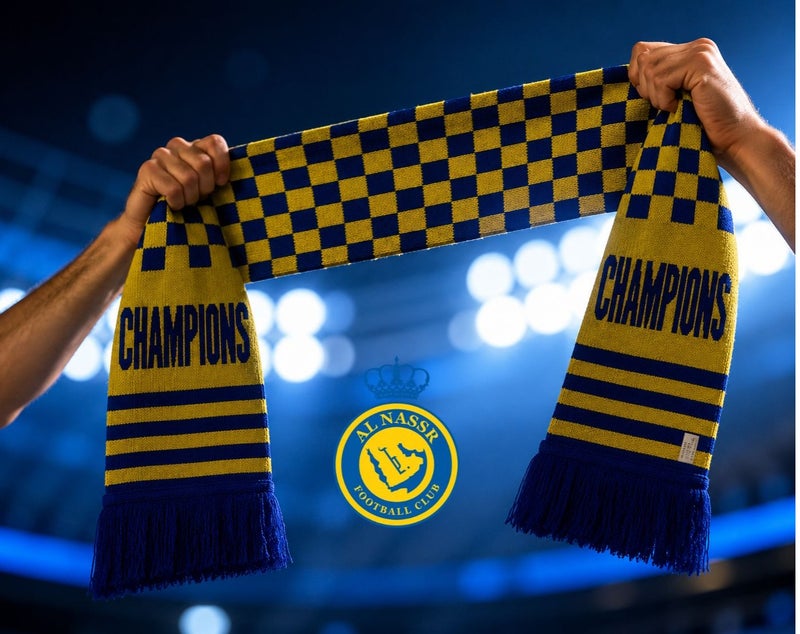 Al Nassr Champions Scarf – Exclusive Edition for True Fans