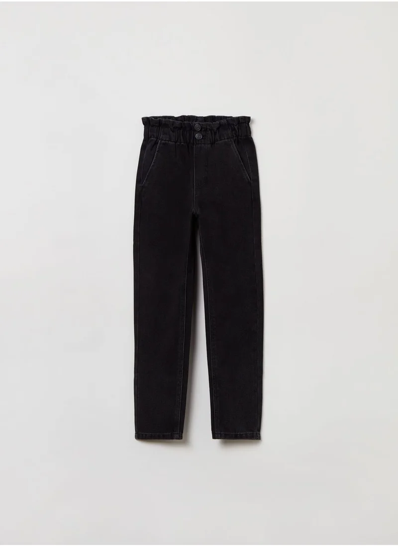 او في اس OVS Girls Jeans - Black