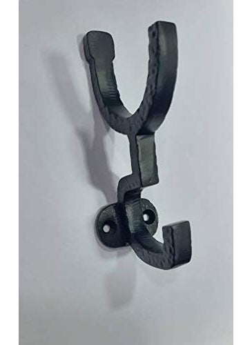 BRASS INDIA BRASS INDIA Black Wall Hook 5x3 Design Vintage American Size 5 inches Weight 200 GMS Material Iron Black Matt FurnitureWallBathroom Hook  - Image 3