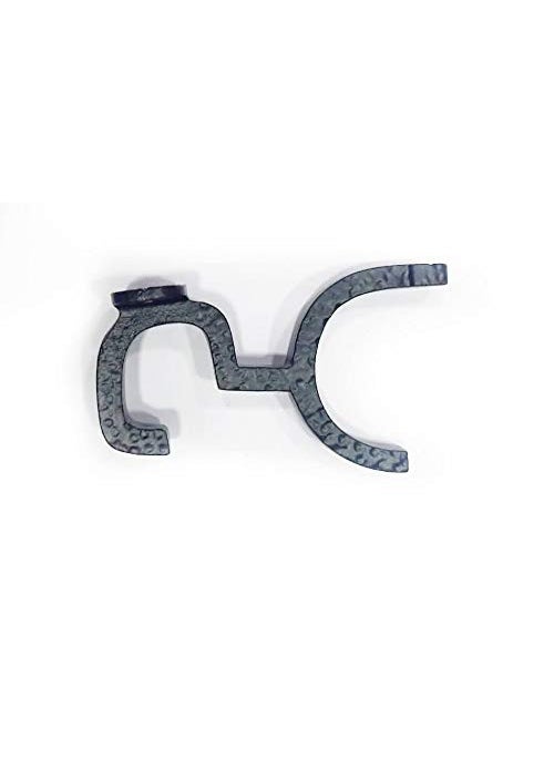 BRASS INDIA BRASS INDIA Black Wall Hook 5x3 Design Vintage American Size 5 inches Weight 200 GMS Material Iron Black Matt FurnitureWallBathroom Hook  - Image 2