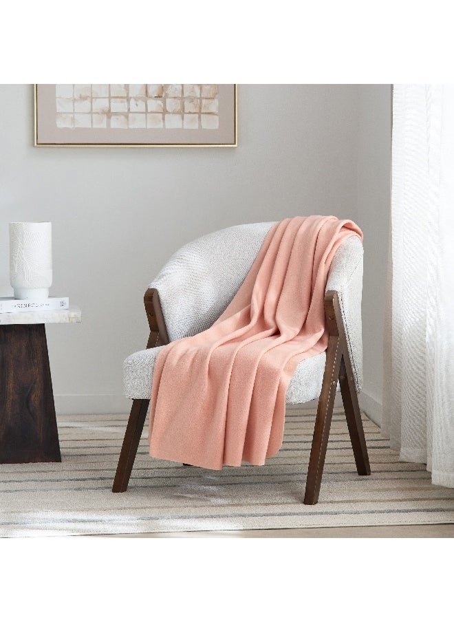 Home Box - Atlanta Solid Recycled Polar Fleece Throw 160 x 120 cm - Image 1
