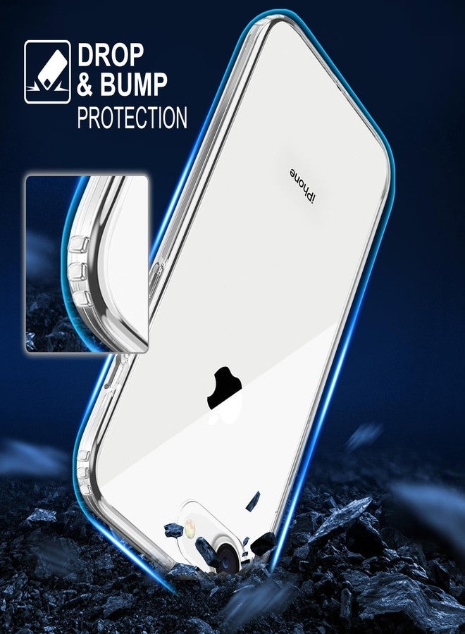 TENOC جراب هاتف TENOC متوافق مع iPhone SE (الجيل الثاني 2020 والجيل الثالث 2022) وiPhone 7 وiPhone 8، جراب شفاف مقاوم للاصفرار، غطاء خلفي صلب واقٍ للأجهزة مقاس 4.7 بوصة - Image 3