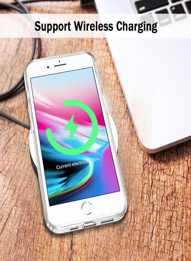 TENOC جراب هاتف TENOC متوافق مع iPhone SE (الجيل الثاني 2020 والجيل الثالث 2022) وiPhone 7 وiPhone 8، جراب شفاف مقاوم للاصفرار، غطاء خلفي صلب واقٍ للأجهزة مقاس 4.7 بوصة - Image 5