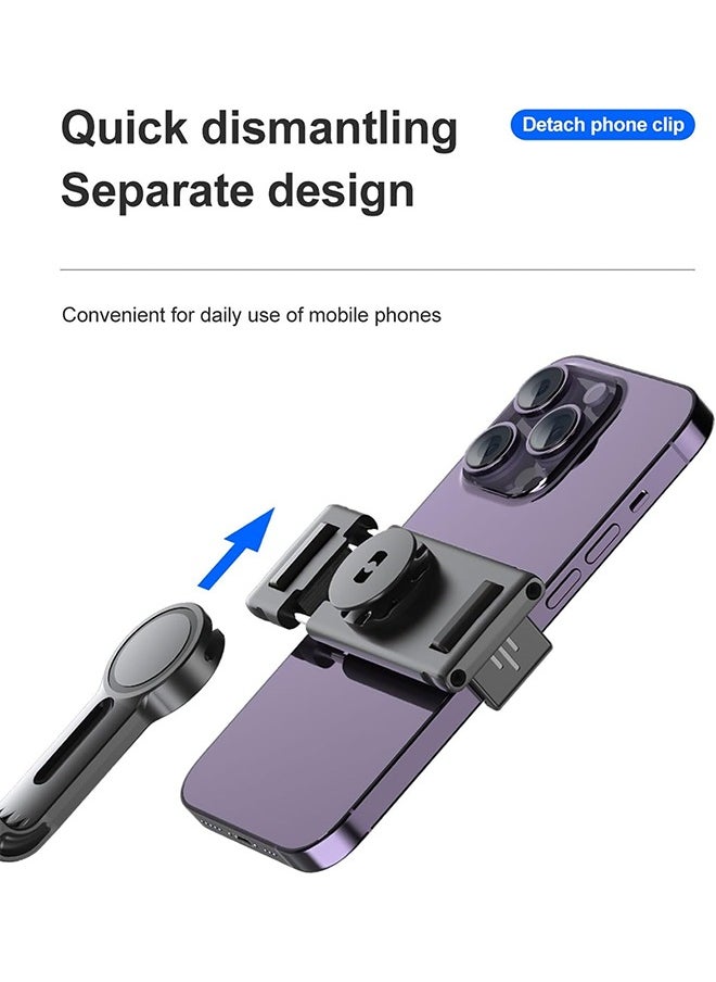 Generic - Auto Tracking Phone Holder,360° Rotation Phone Camera Mount Smart Shooting Tracking Holder with Remote Selfie Stick for iPhone Android Stabilizer Shooting Live,No App,Rechargeable - Image 1