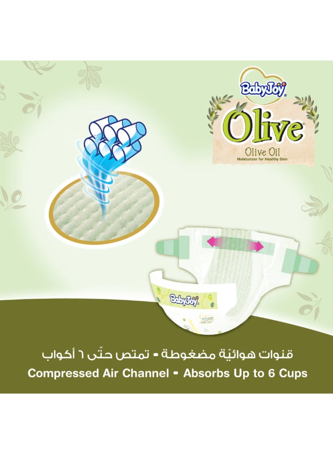 BabyJoy Olive Tape Diaper, Size 3, Medium, 6-12 Kg, Mega Pack, 56 Diapers - Image 5