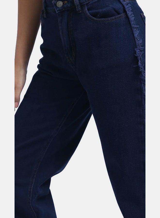 RAVIN High Waist Mom-Fit Jeans with Tassel - Image 4